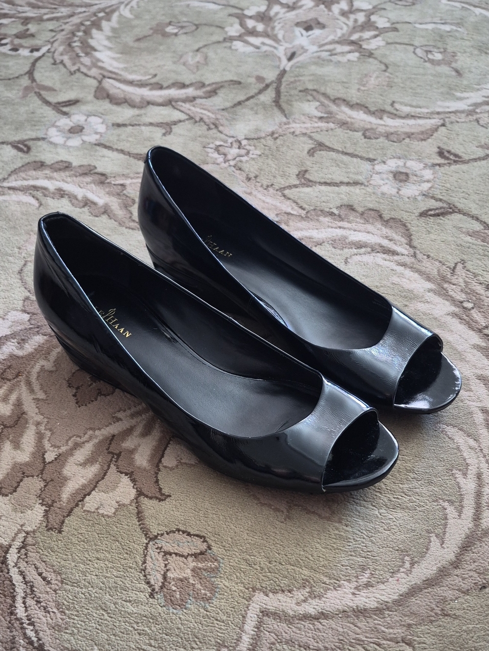 Cole Haan Patent Leather Wedges - 9